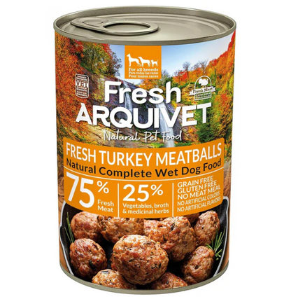 ARQUIVET Boulettes de viande à la Dinde 400g