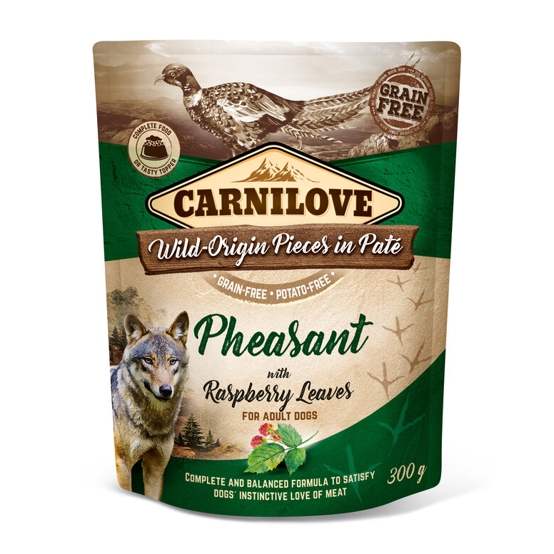 CARNILOVE Pâtée Faisan et Feuilles de framboisier 300gr