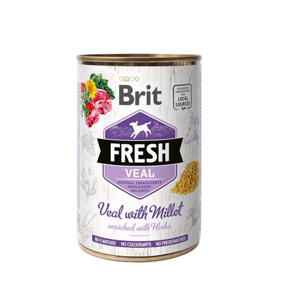BRIT Pâtée veau et millet 400gr
