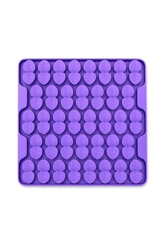 Tapis anti-glouton Feuille XL - Violet